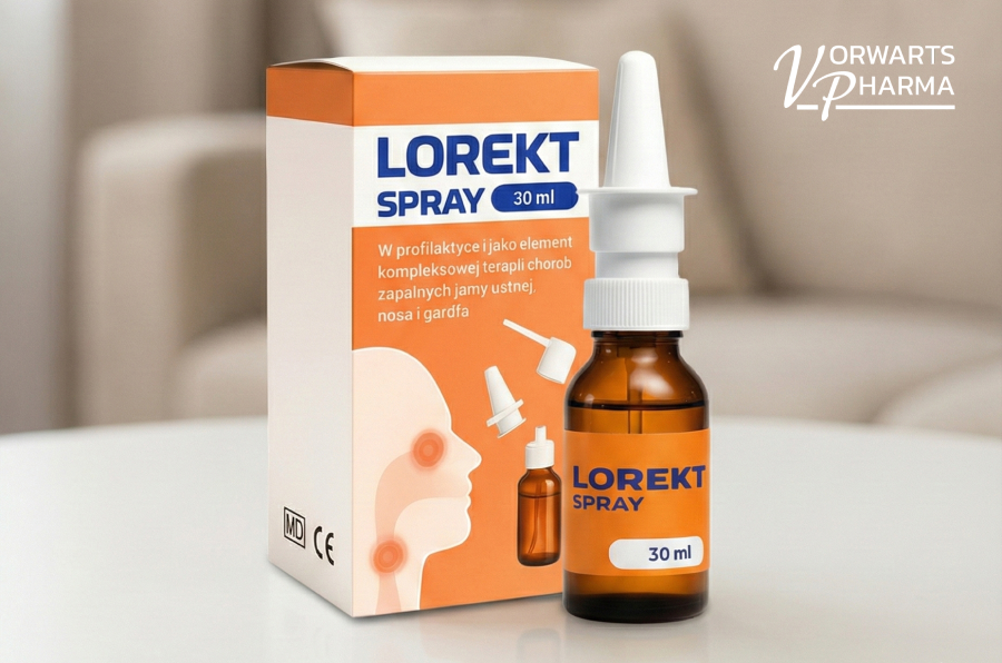 Lorekt od Vorwarts Pharma — preparat do pielęgnacji błony śluzowej nosa i gardła w ciąży