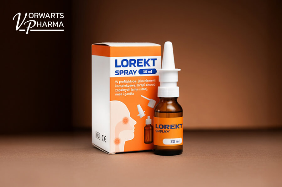 Spray Lorekt od Vorwarts Pharma do nosogardzieli