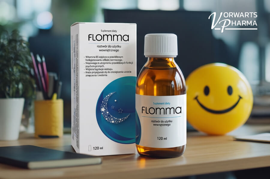 Jak zmniejszyć napięcie emocjonalne po intensywnym dniu? 2 Flomma z Lactium® HD4 i witaminą B6 jako element wieczornej rutyny