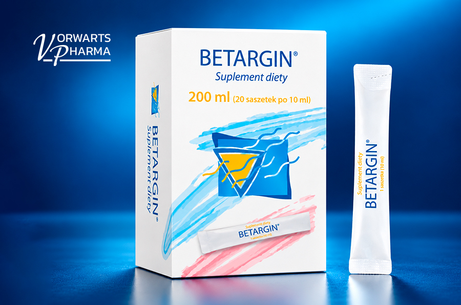 Niedobór choliny: przyczyny i związek z metabolizmem tłuszczów 2 Betargin od Vorwarts Pharma – suplement diety z argininą i betainą w saszetkach